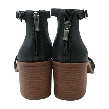 Black Block Heel Sandals