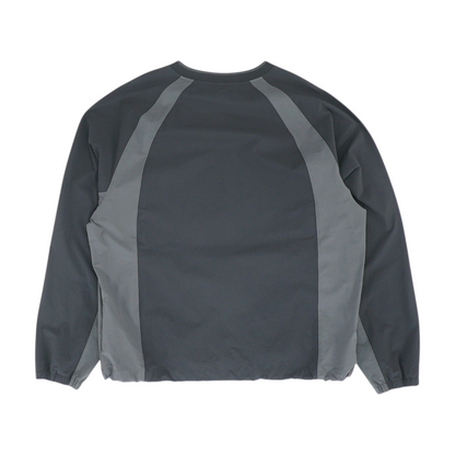 Black Color Block Pullover
