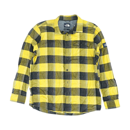 Yellow Check Flannel Button Down