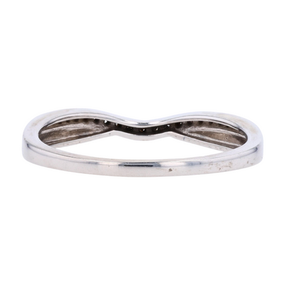14K White Gold Diamond Band Ring