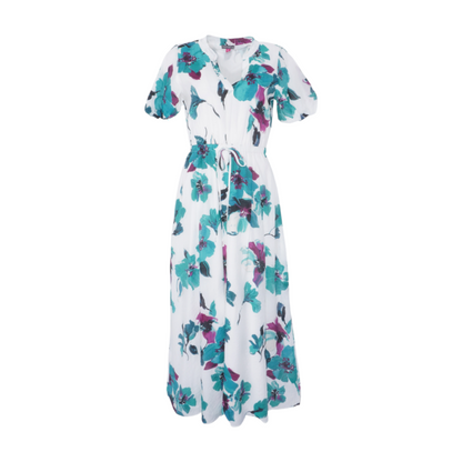 White Floral Maxi Dress