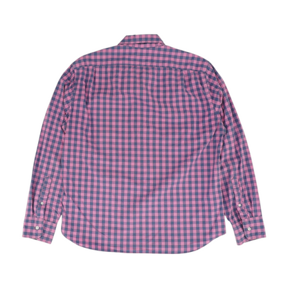 Pink Check Long Sleeve Button Down