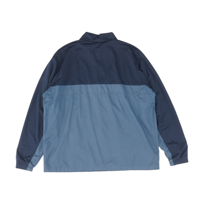Blue Color Block 1/4 Zip Pullover