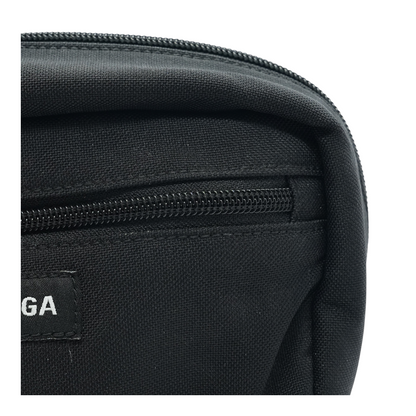 Black Explorer Nylon Toiletry Pouch