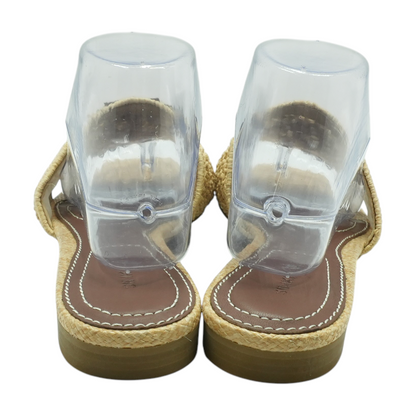 Samkhai Beige Flat Sandals – Image 3
