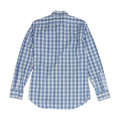 Blue Plaid Long Sleeve Button Down