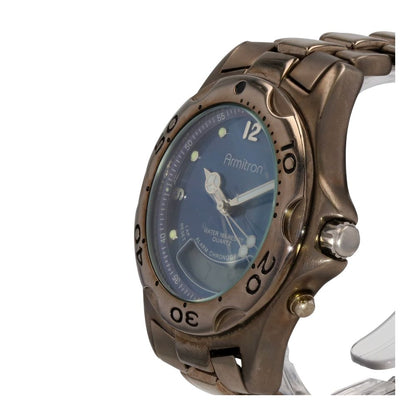 Men's Blue Dial Chronograph Stainless Steel Watch