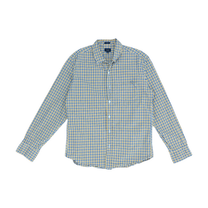 Mustard Check Long Sleeve Button Down