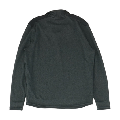 Gray Solid 1/4 Zip Pullover