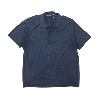 Navy Solid Short Sleeve Polo