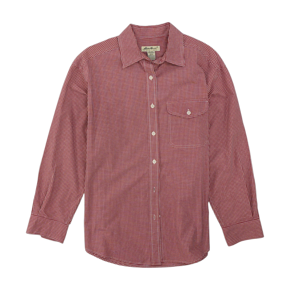 Red Check Button Down