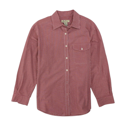 Red Check Button Down