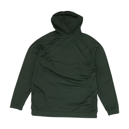 Green Solid Hoodie Pullover