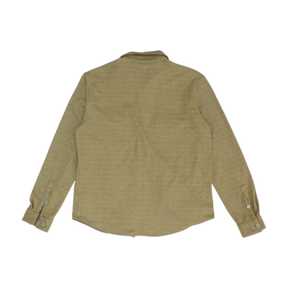 Tan Striped Long Sleeve Button Down