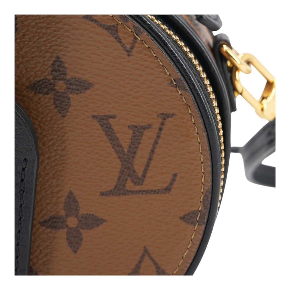 Brown Mini Boite Chapeau Crossbody