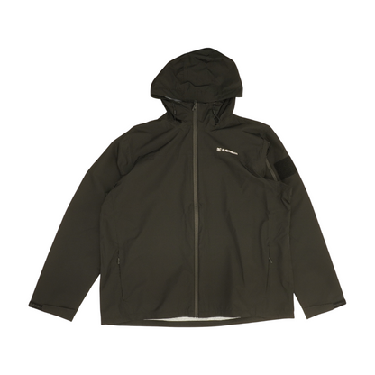 Black Solid Rain Jacket