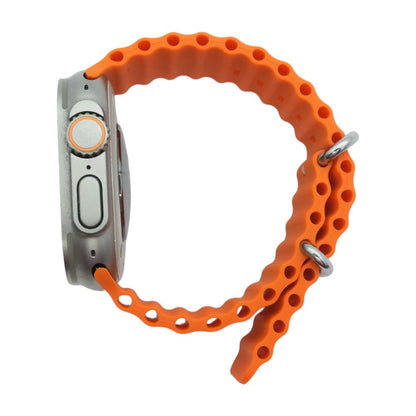 49mm Ultra 2 Titanium Smartwatch Orange Band Medium