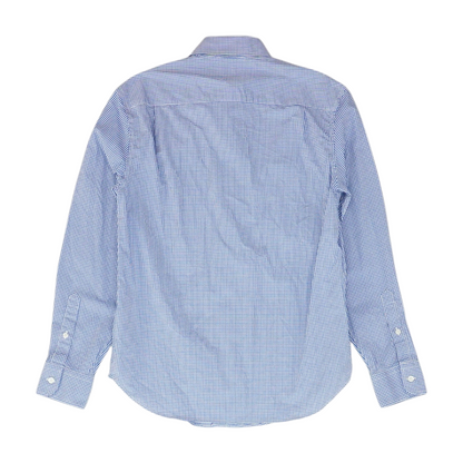 Blue Check Long Sleeve Button Down