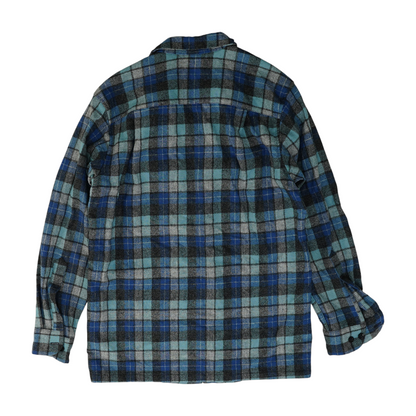 Blue Plaid Flannel Button Down