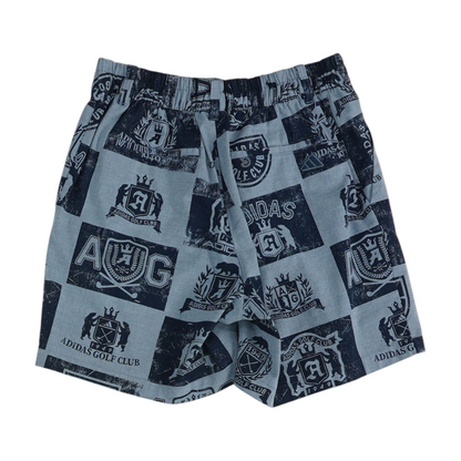 Blue Graphic Chino Shorts