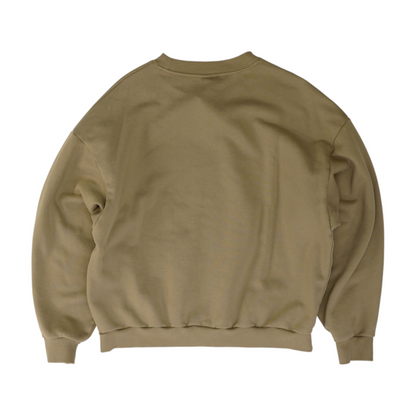 Brown Solid Sweatshirt Pullover