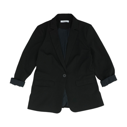 Black Solid Blazer