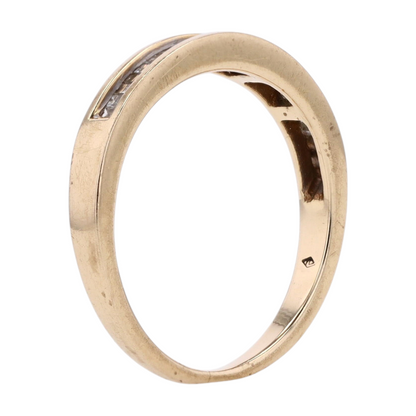 1/8 ctw 14K Yellow Gold Diamond Band Ring