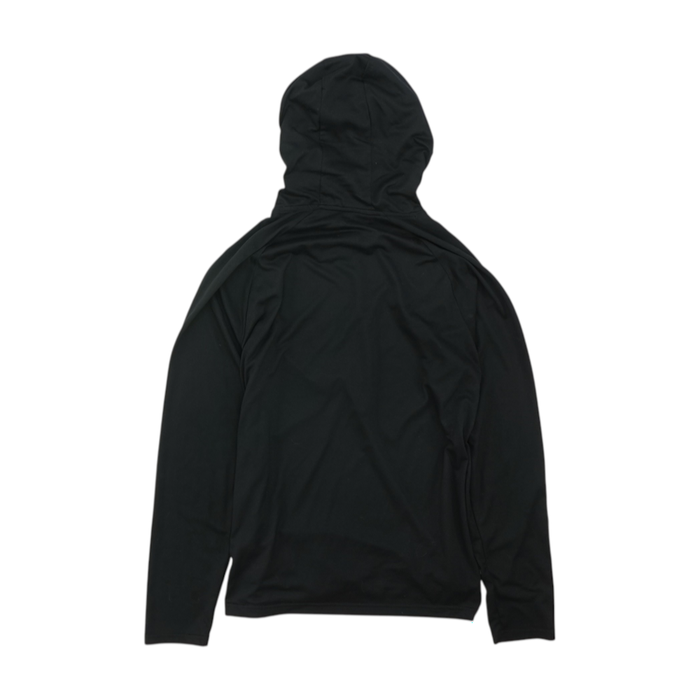 Black Solid Hoodie Pullover