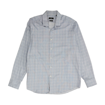 Blue Check Long Sleeve Button Down