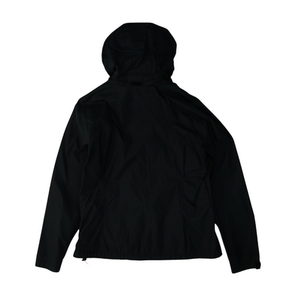 Black Solid Rain Jacket