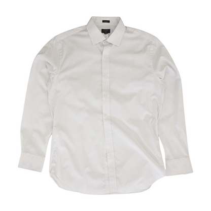White Check Long Sleeve Button Down