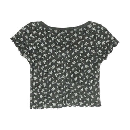 Black Floral Blouse