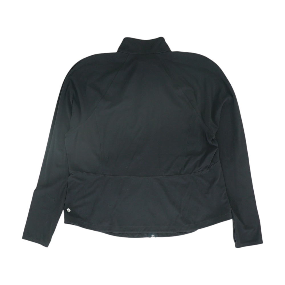 Black Plus Size Solid Active Jacket