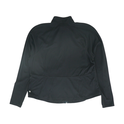 Black Plus Size Solid Active Jacket