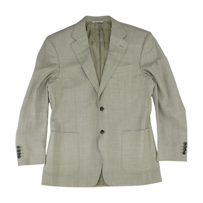 Beige Solid Sport Coat