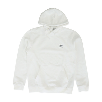 White Solid Hoodie Pullover