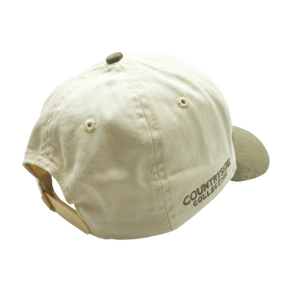 Ivory Vintage Cowboy Ballcap Hat