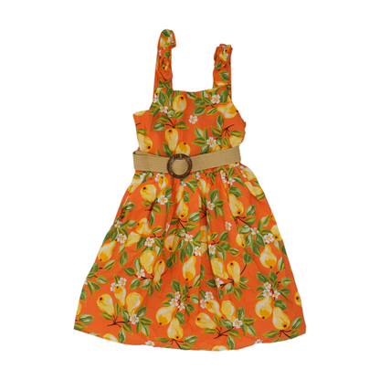 Orange Graphic Dress