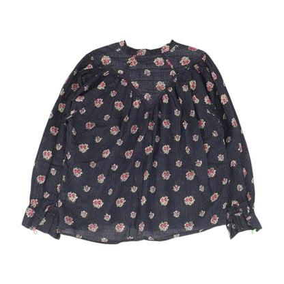 Navy Floral Blouse