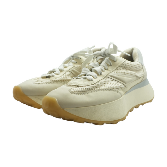 Cream Low-Top Athletic Shoes
