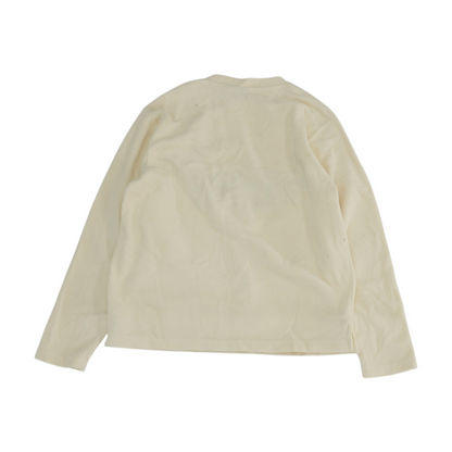 Beige Solid Sweatshirt Pullover