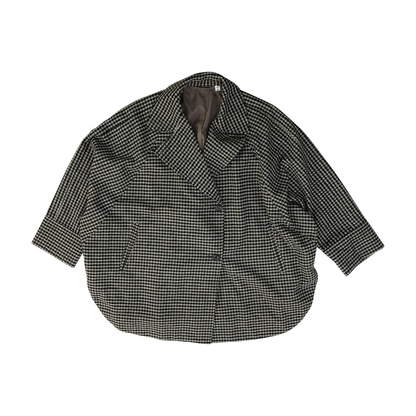 Black Check Coat