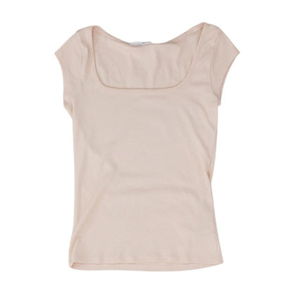 Pink Solid Knit Top