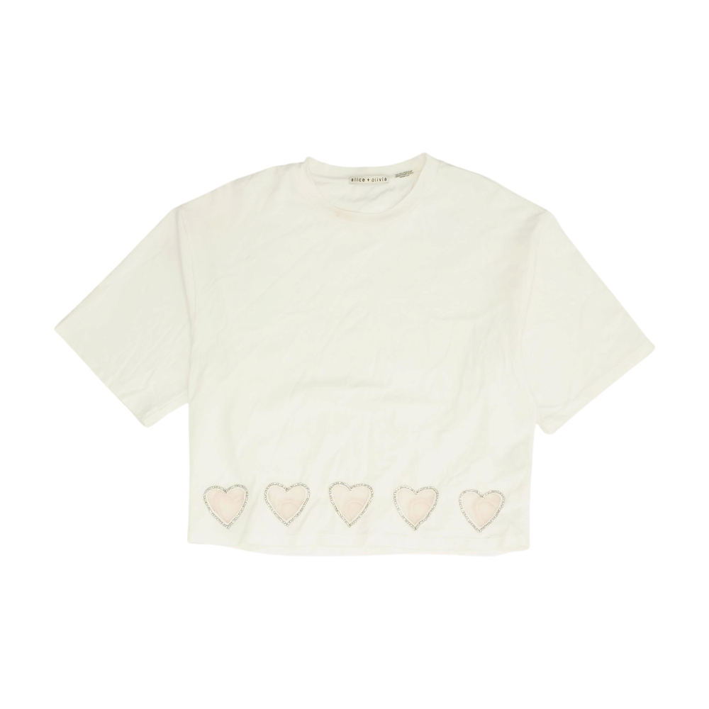 White Hearts Blouse