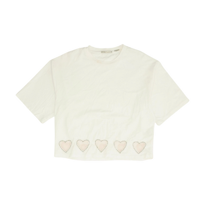 White Hearts Blouse