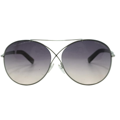 Silver Iva Round Sunglasses