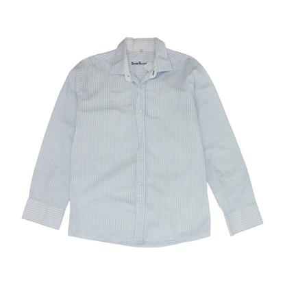 Blue Striped Long Sleeve Button Down