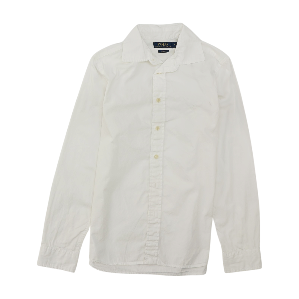 White Long Sleeve Button Down