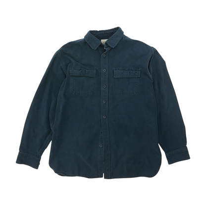 Teal Tall Solid Flannel Button Down
