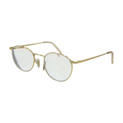 Gold Nail Round Prescription Eyewear